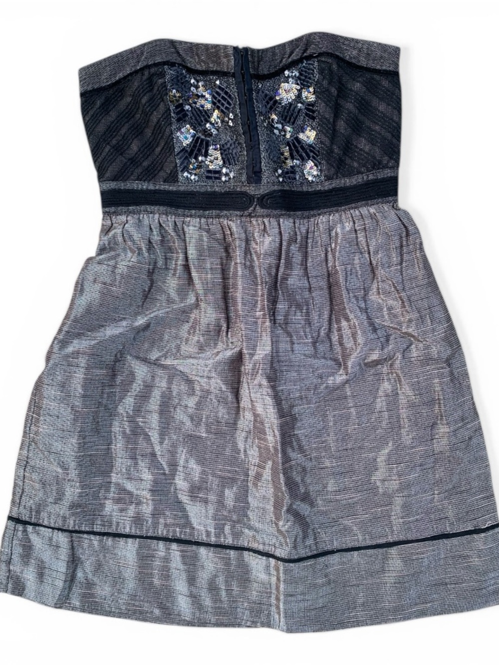 Staring at Stars Anthropologie Beaded Strapless Dress Size 2